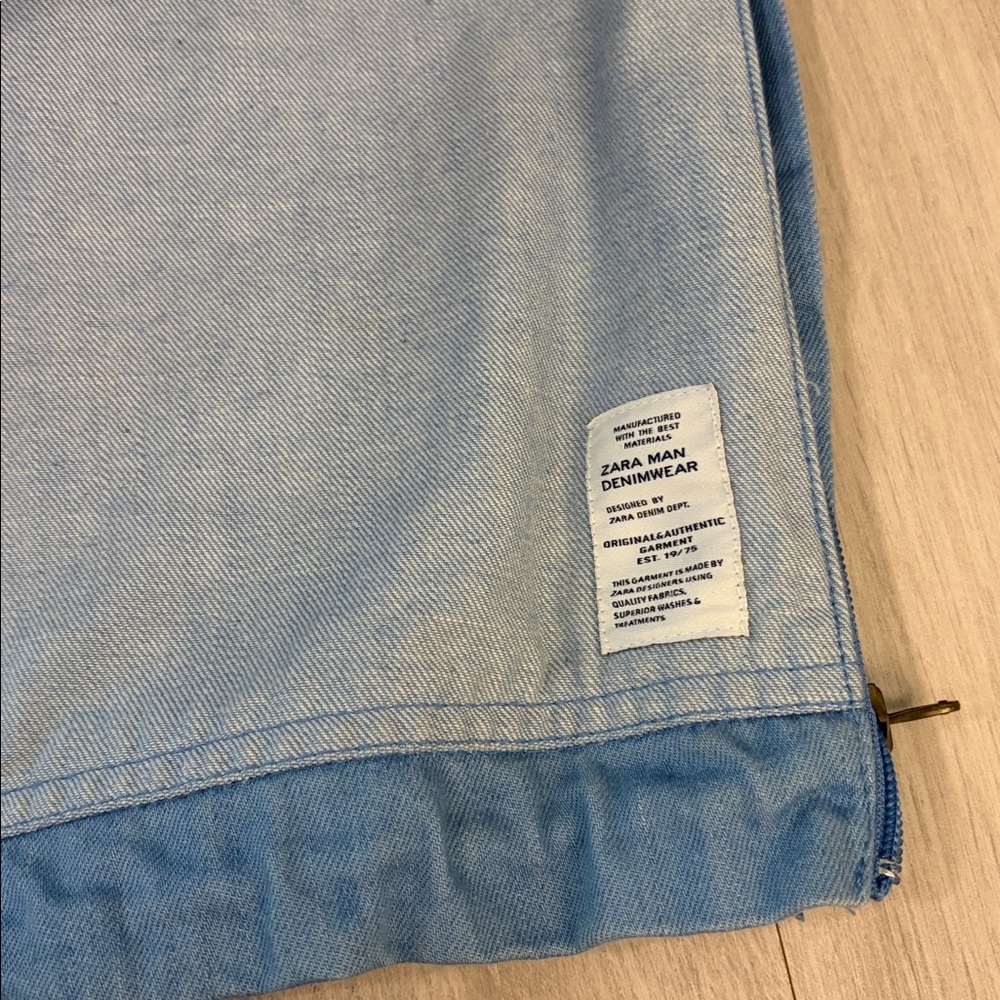 Zara Light Blue Denim Jacket - Picture 3 of 9